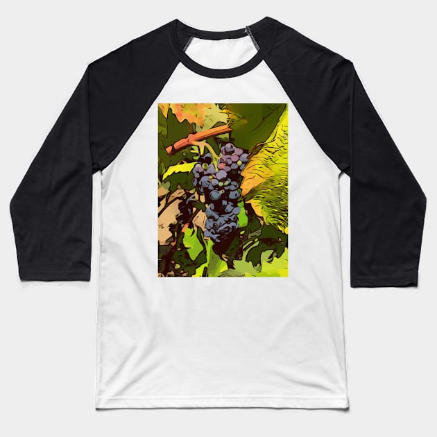 grapes on the vine Baseball T-Shirt by WelshDesigns